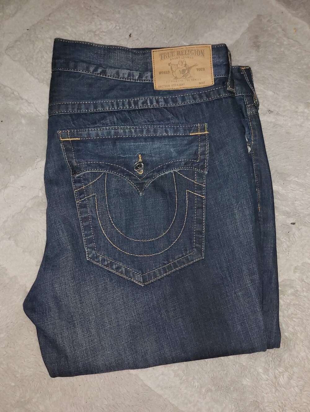 True Religion Denim Jeans Slight Flare Luxury Designer Streetwear